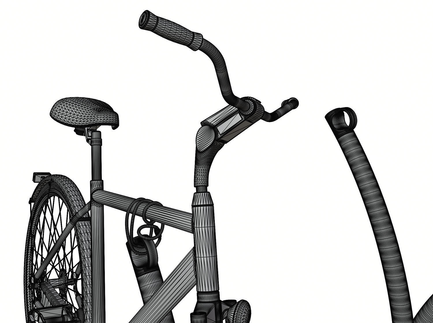 Bike rack 3D model_8