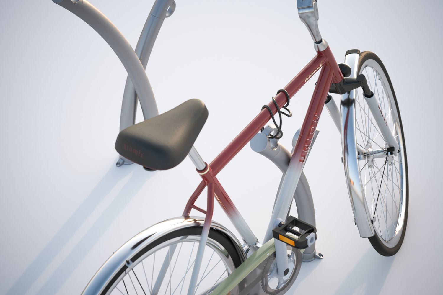 Bike rack 3D model_2