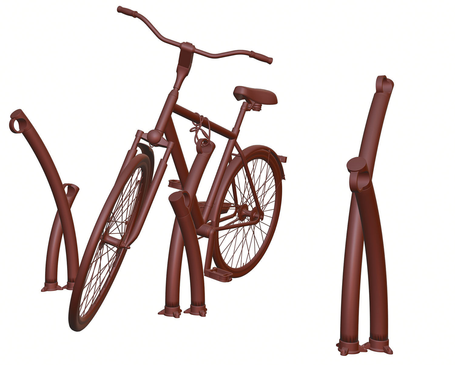 Bike rack 3D model_11
