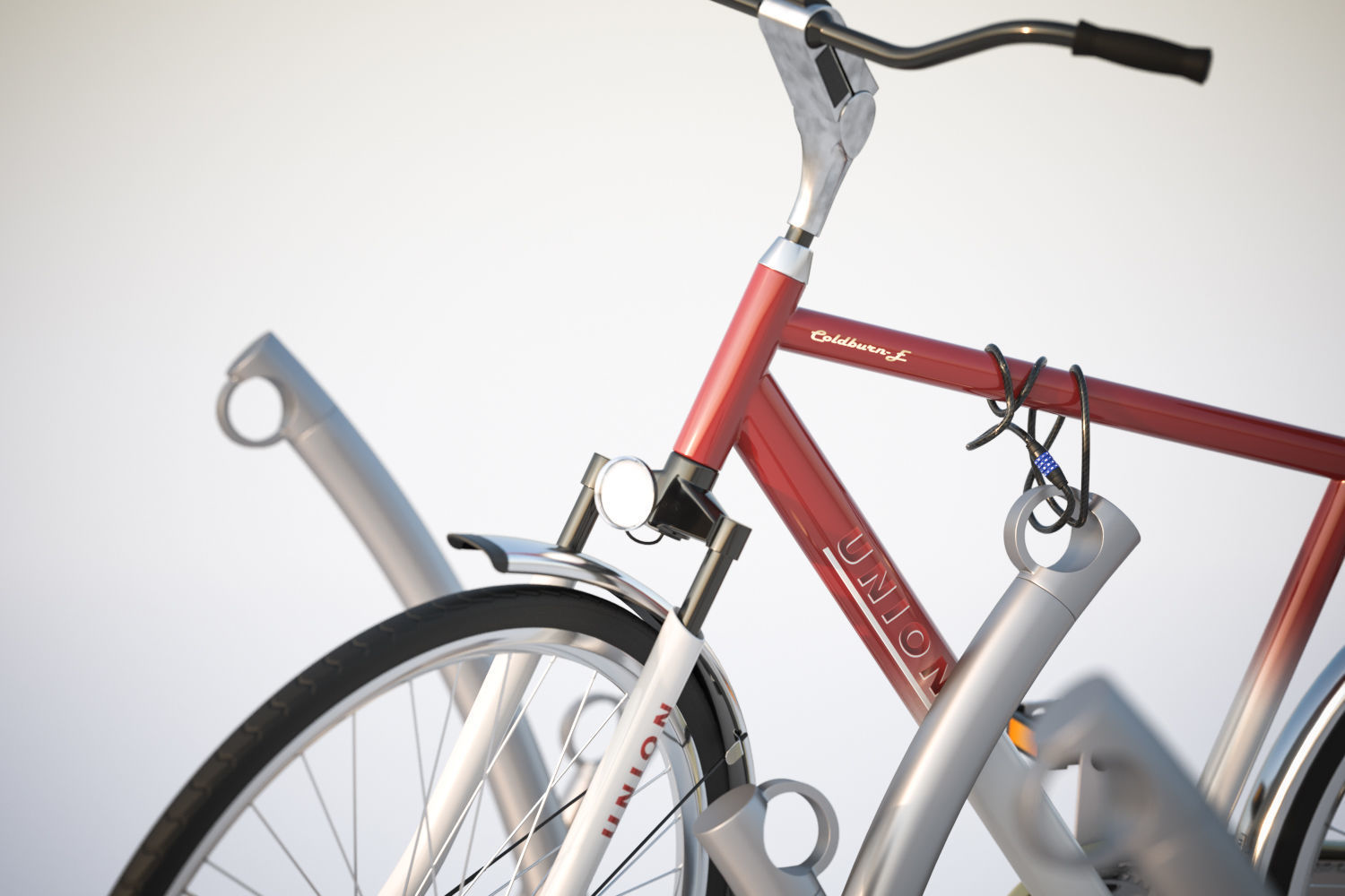 Bike rack 3D model_4