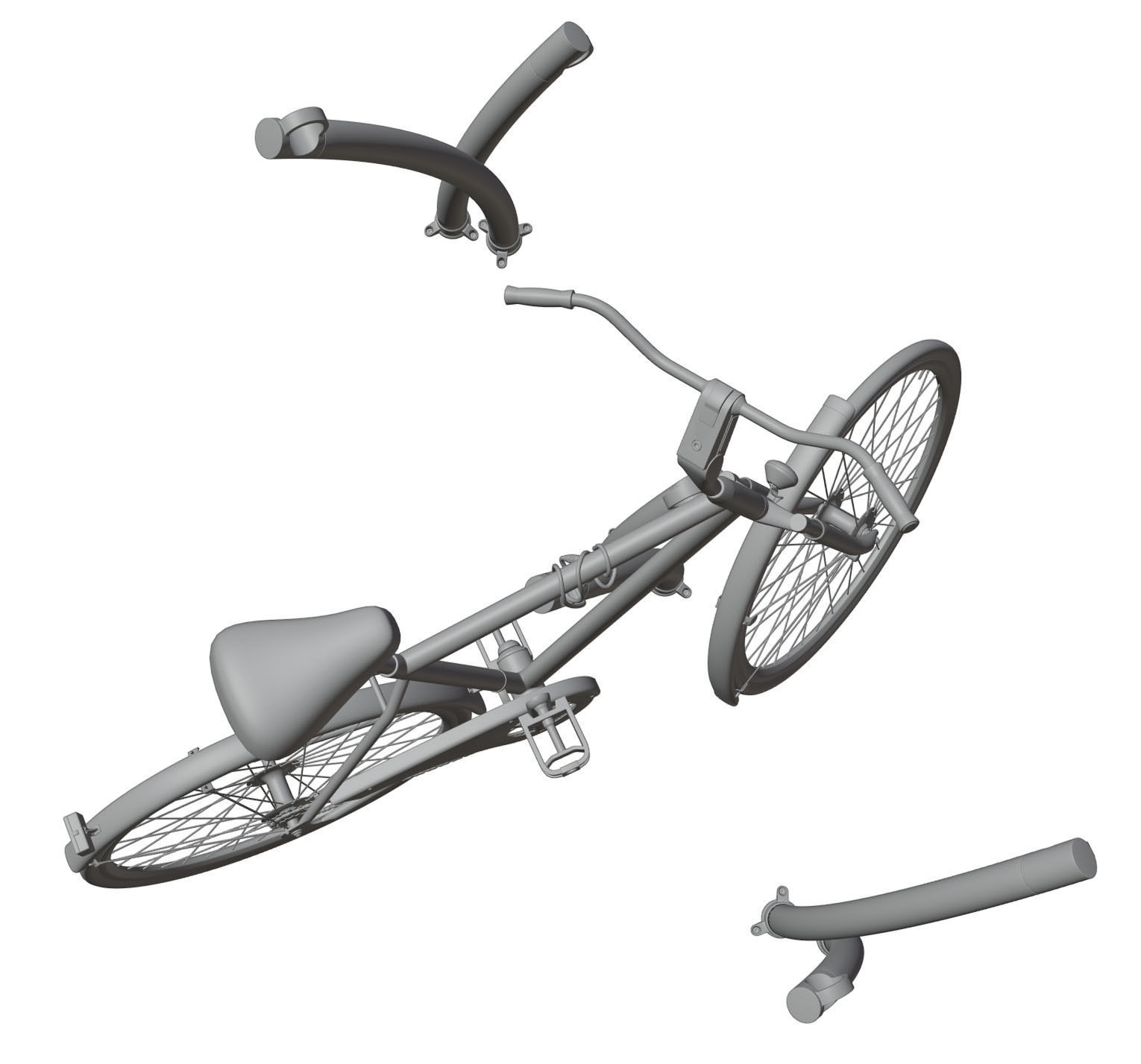 Bike rack 3D model_7