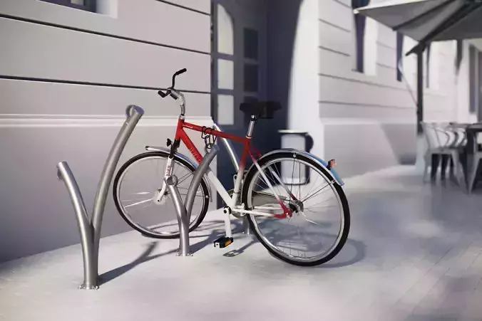 Bike rack 3D model
