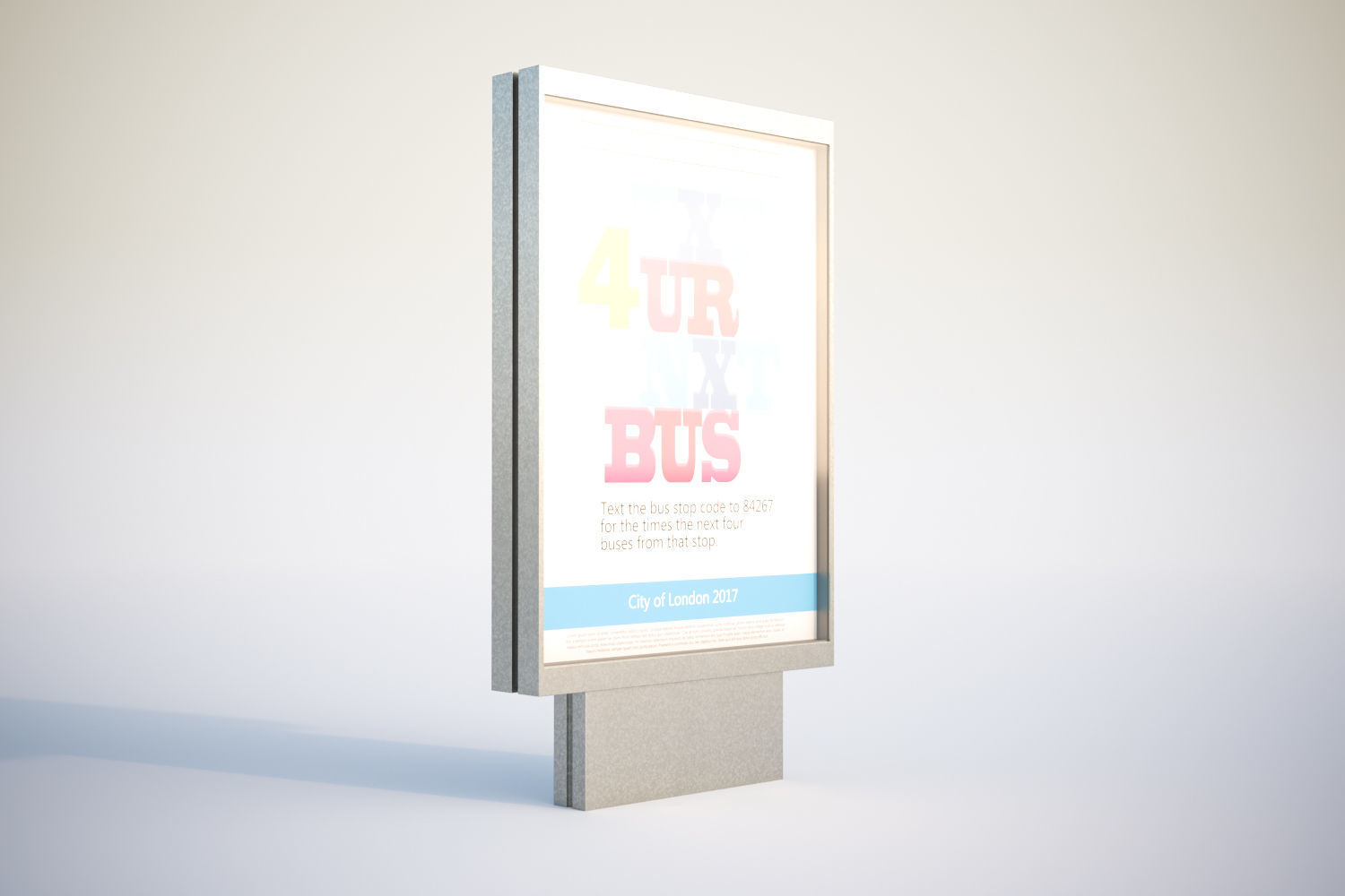 Color billboard 3D model_1