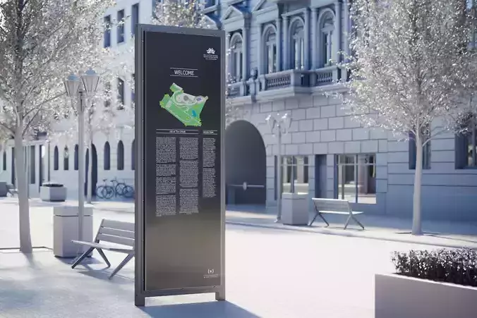 High longitudinal information board