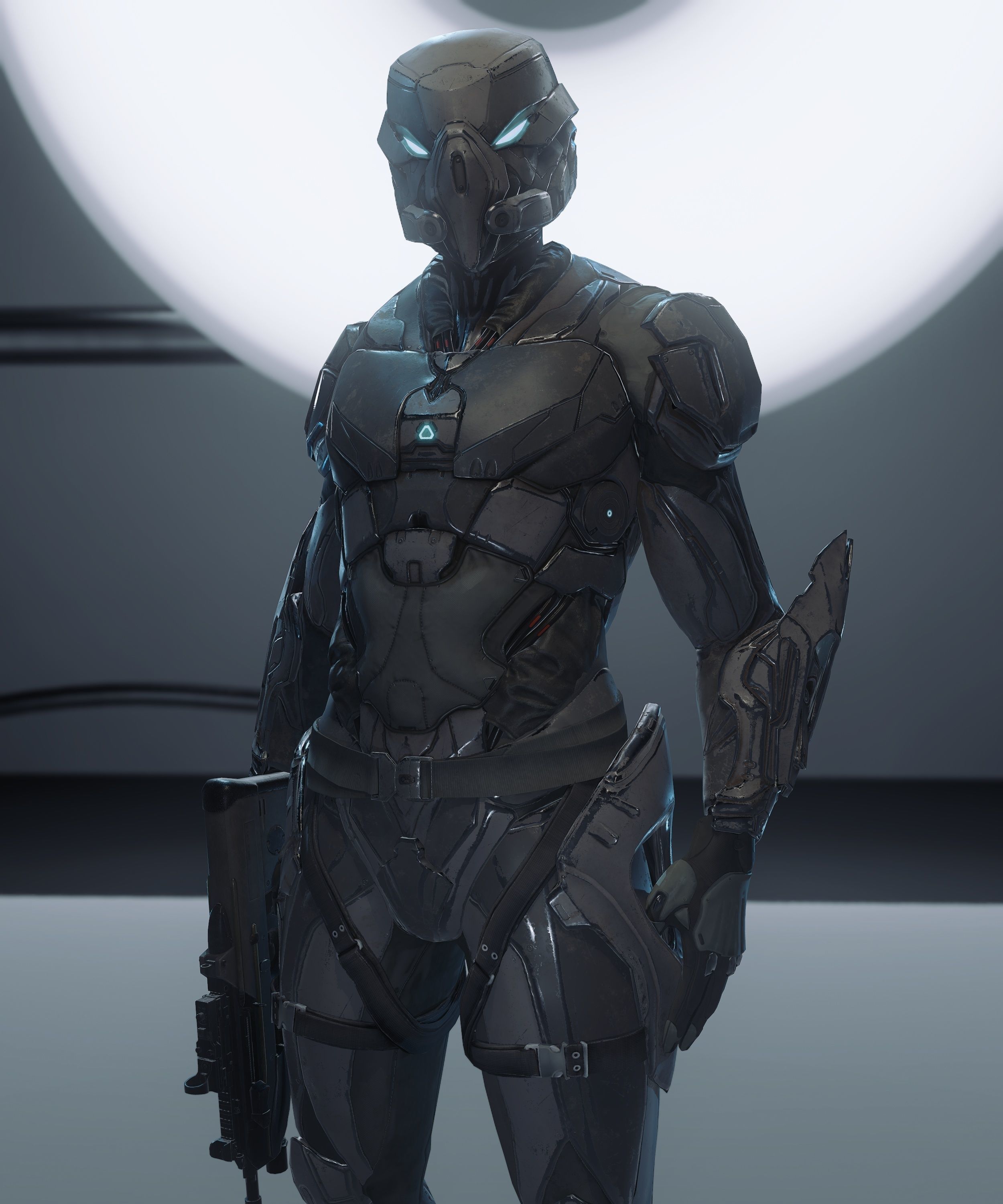 Robot Soldier  Low-poly 3D model_14