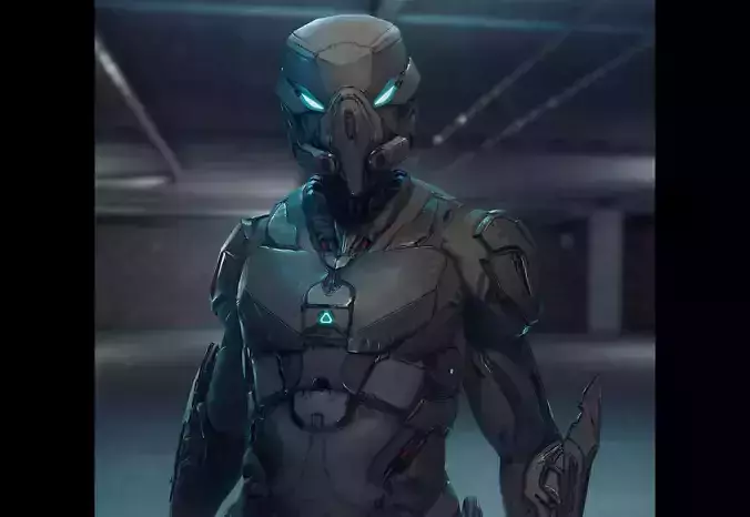 Robot Soldier  Low-poly 3D model