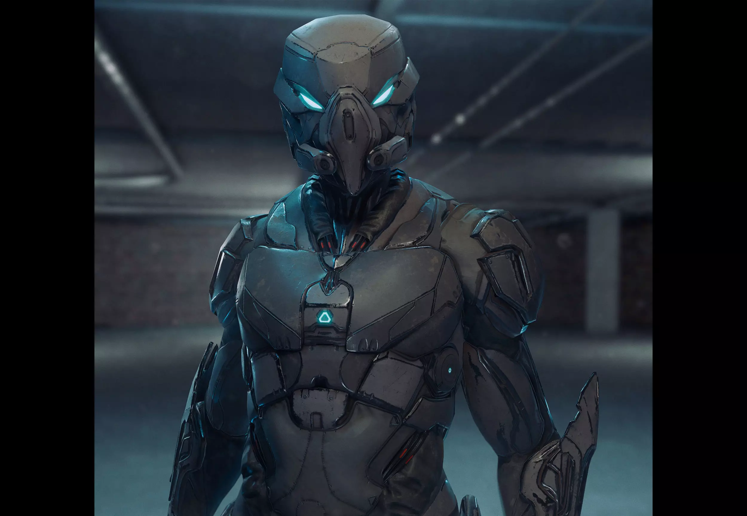 Robot Soldier  Low-poly 3D model_0