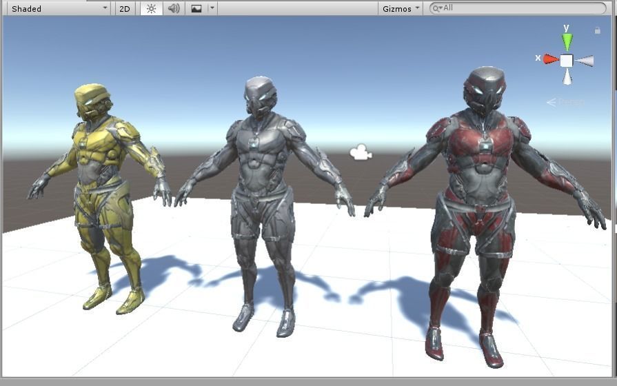 Robot Soldier  Low-poly 3D model_11