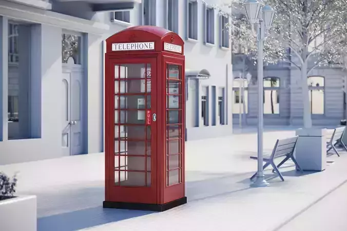 English phone booth