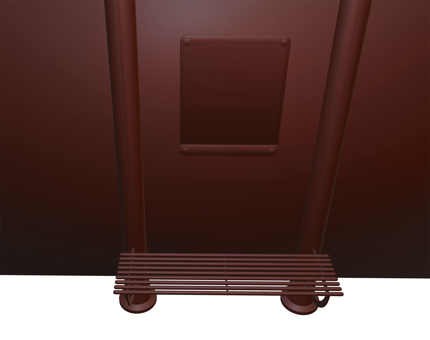 Bus stop with information board 3D model_12