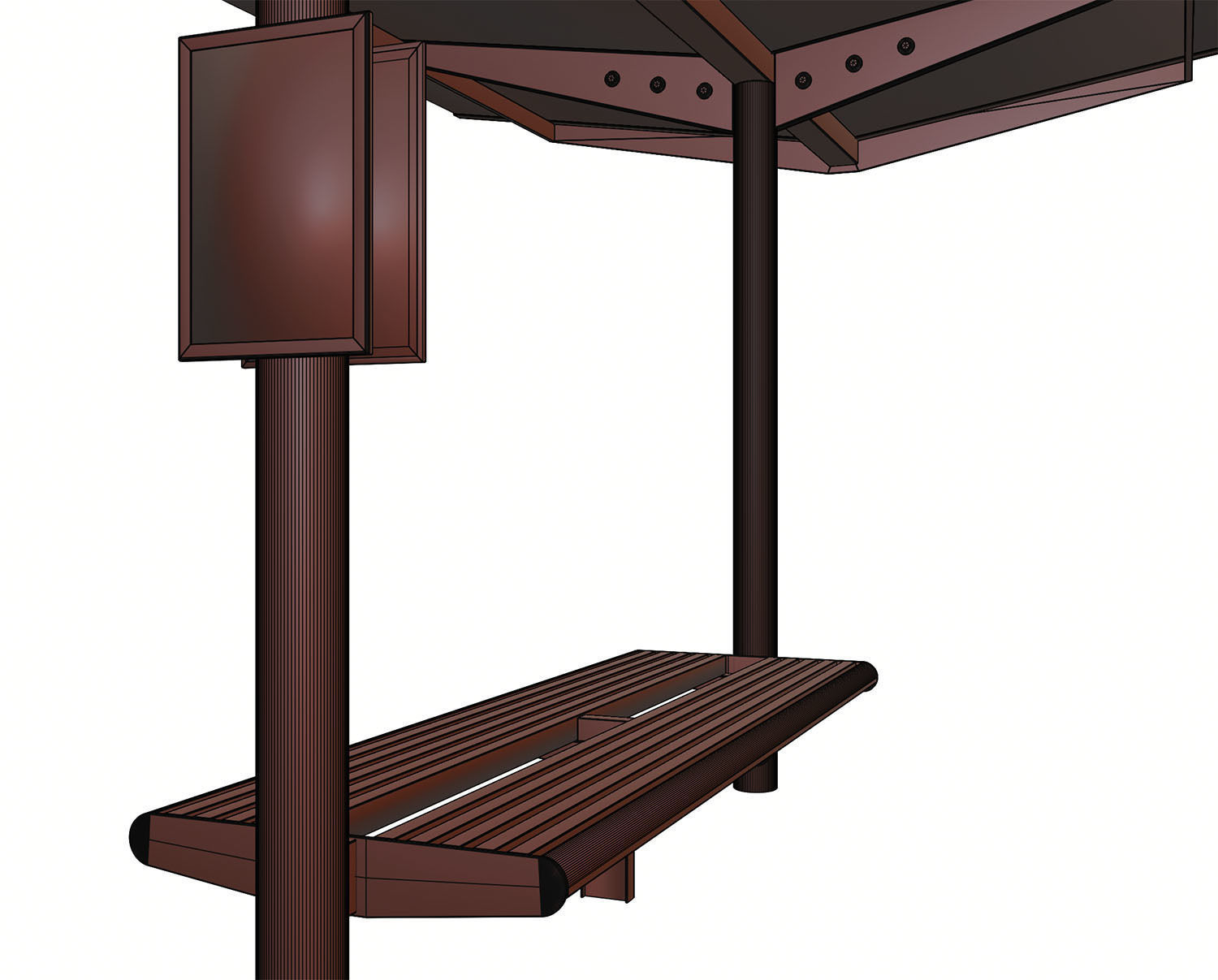 Small bus shelter 3D model_14