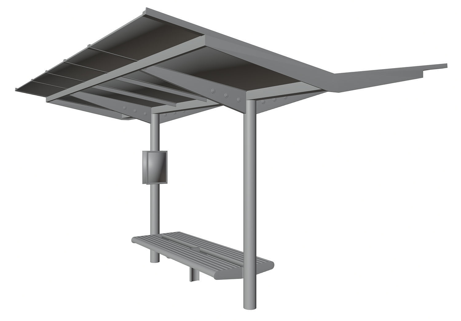 Small bus shelter 3D model_7