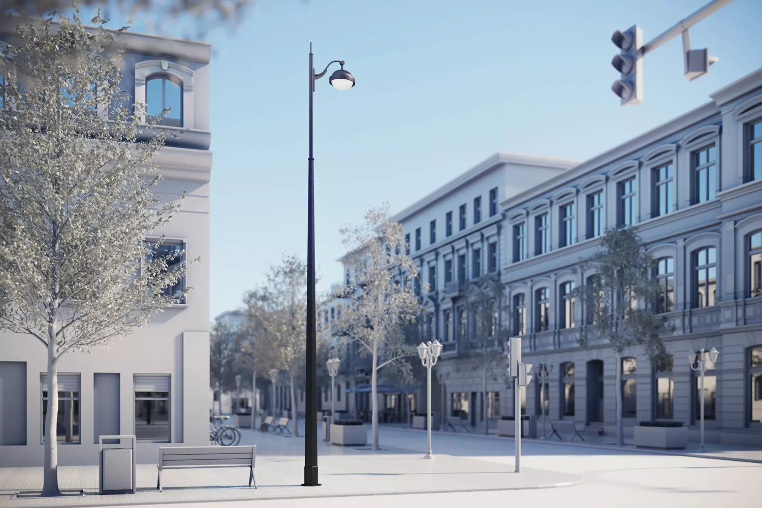 Old-time street lamp 3D model