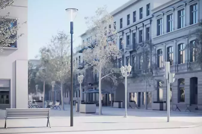 Street lamp in classic form