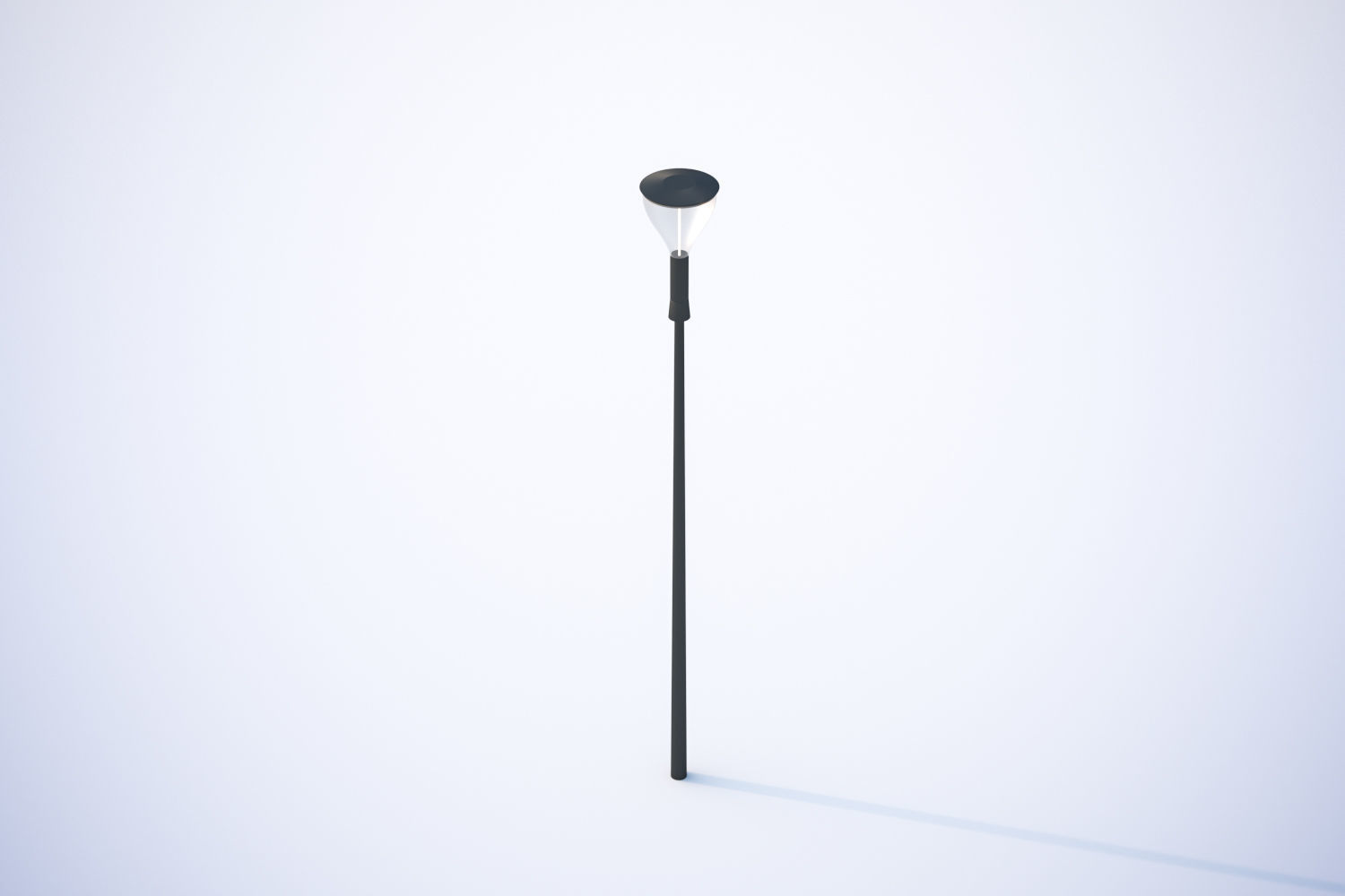 Street lamp in classic form 3D model_11