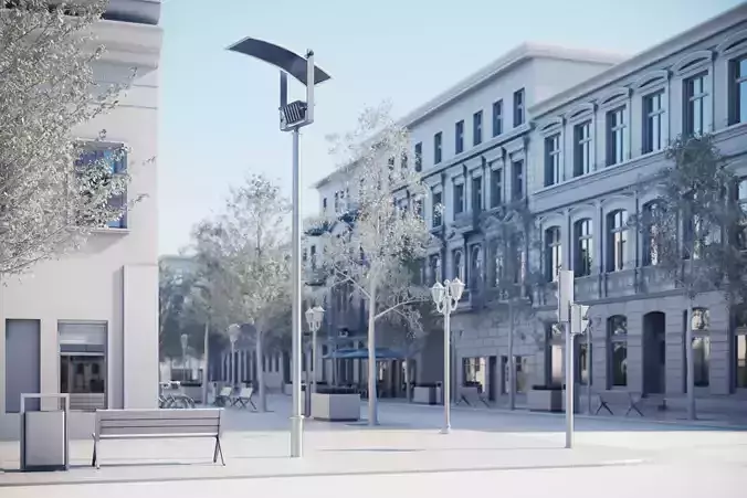 Modern lightning pole