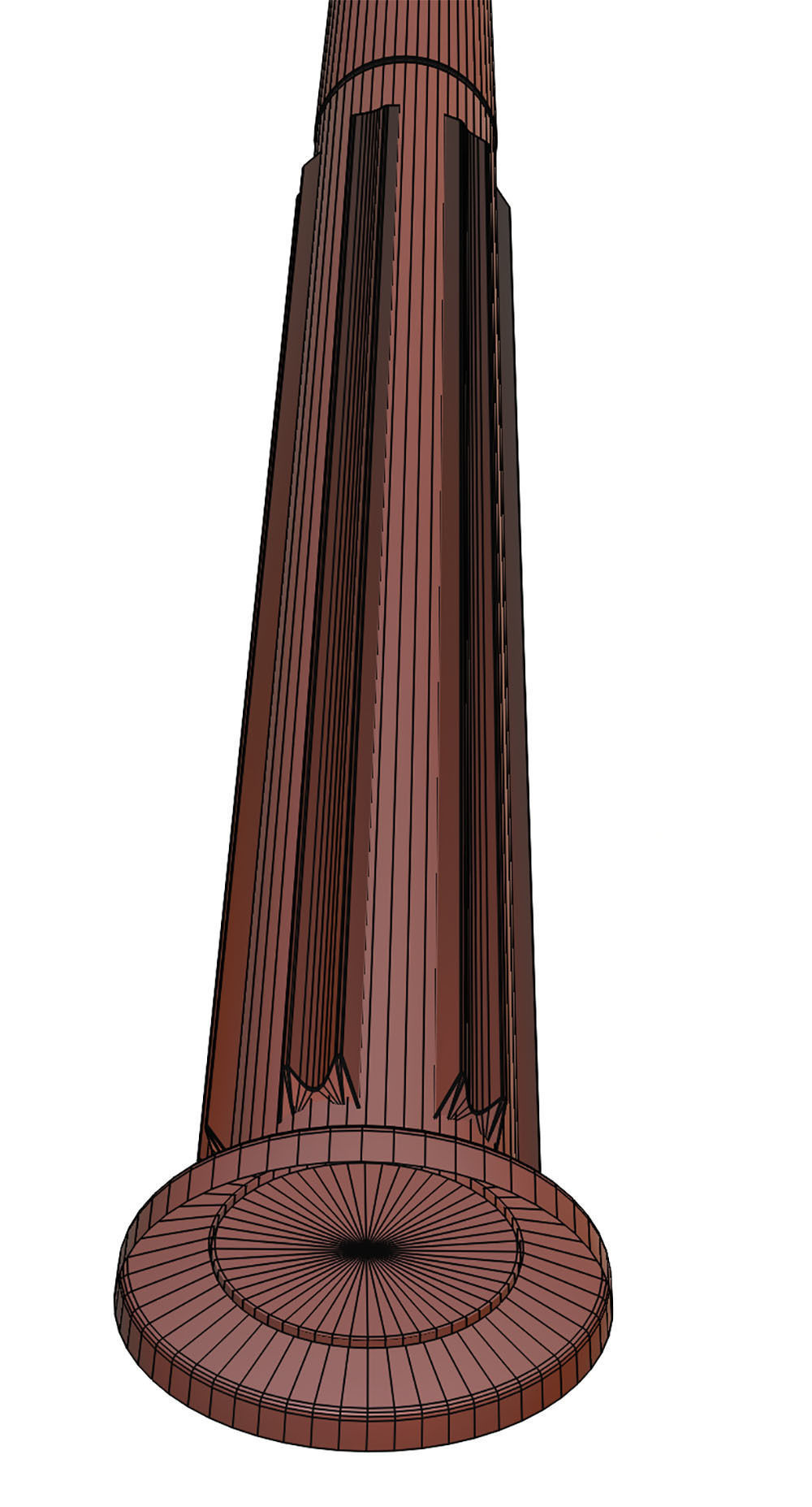 Single pole lighting 3D model_14