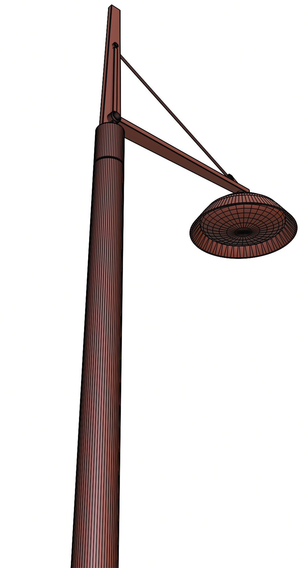 Single pole lighting 3D model_13