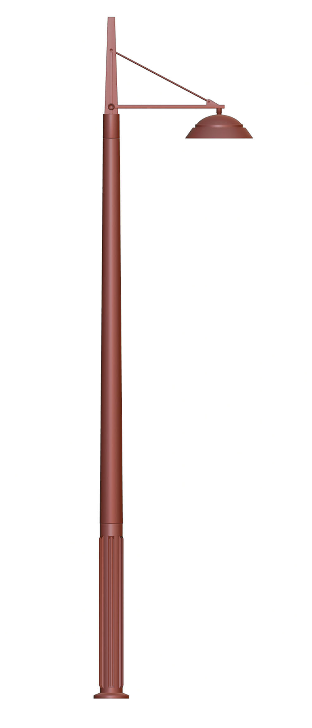 Single pole lighting 3D model_11