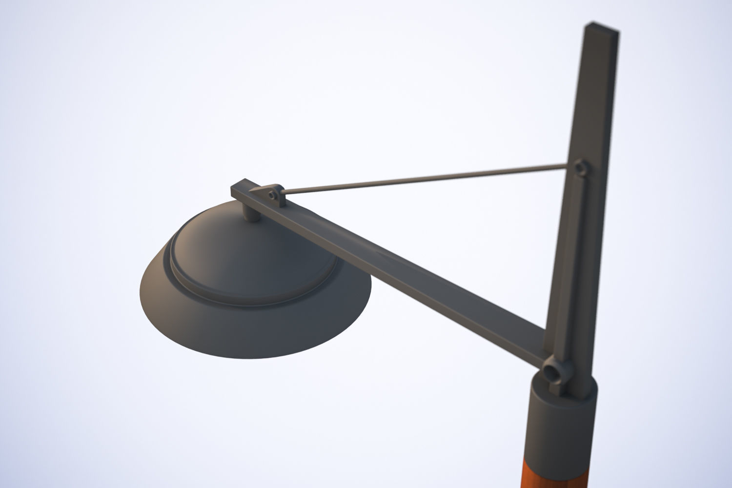 Single pole lighting 3D model_3