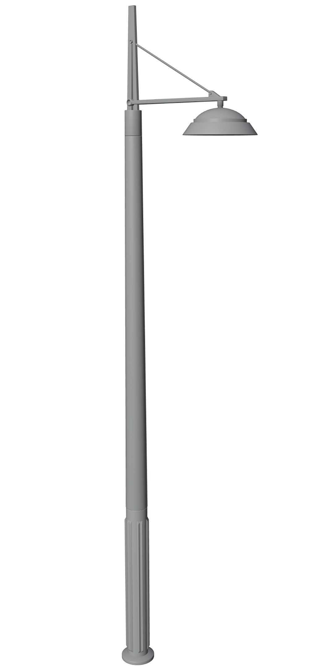 Single pole lighting 3D model_5