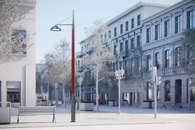 Single pole lighting