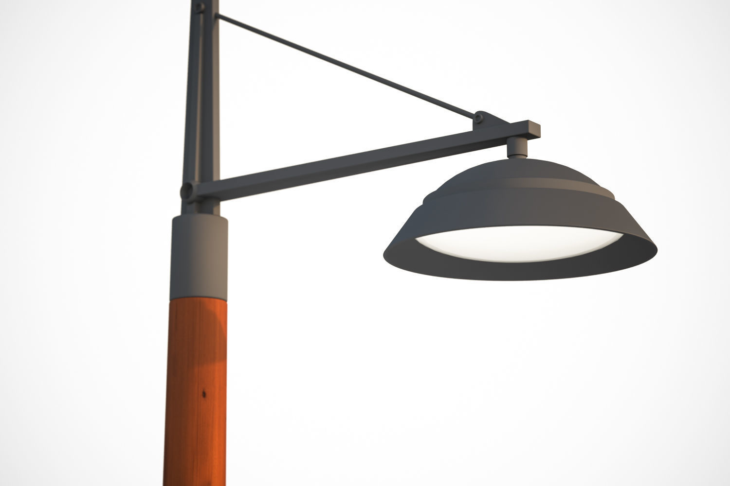 Single pole lighting 3D model_4