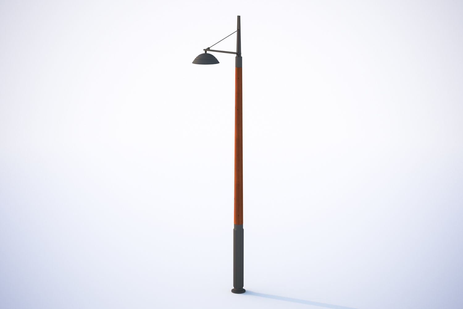 Single pole lighting 3D model_1