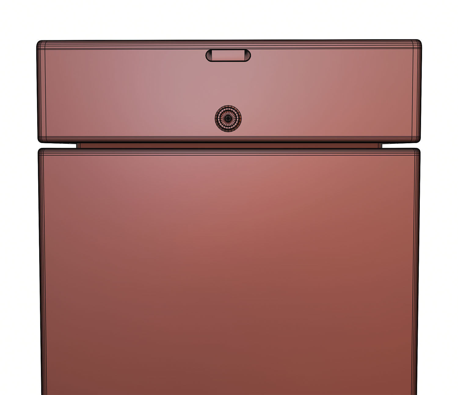 Simply concrete shell basket 3D model_13