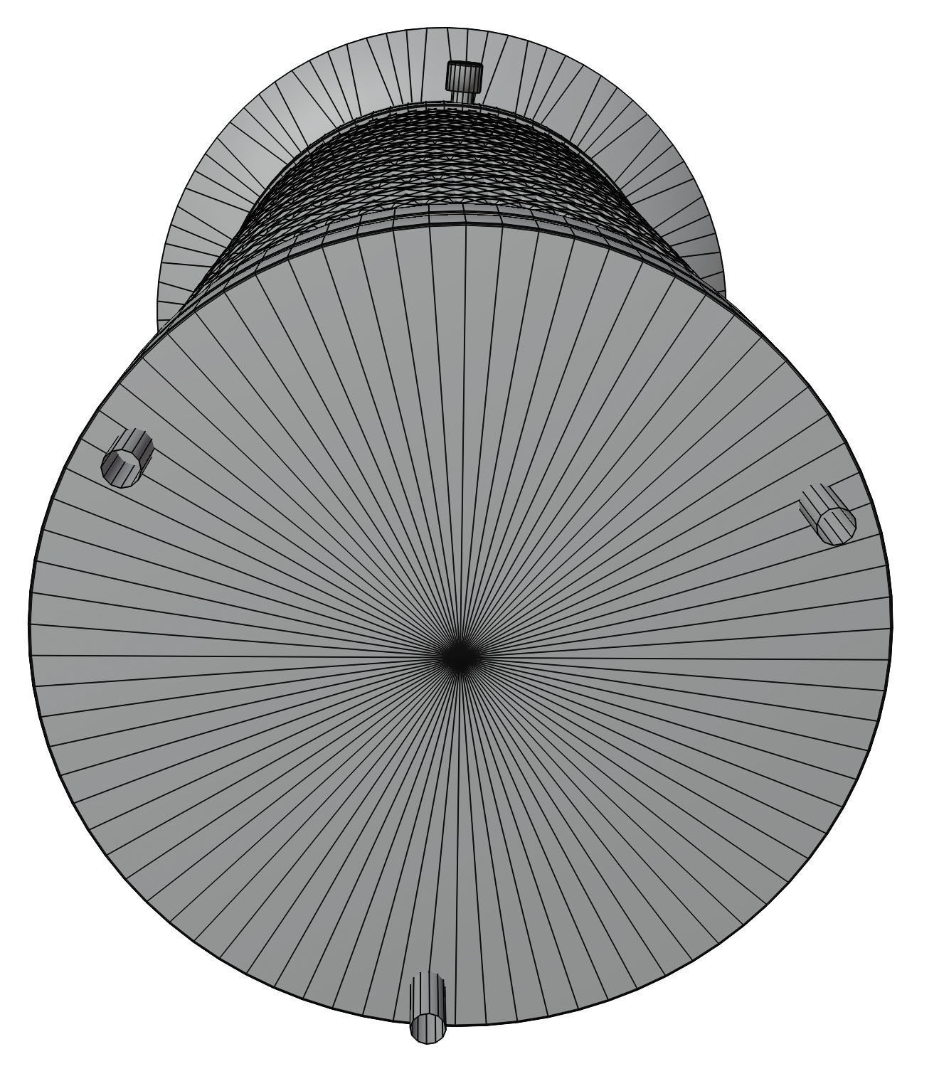 Trash bin made of metal mesh 3D model_9