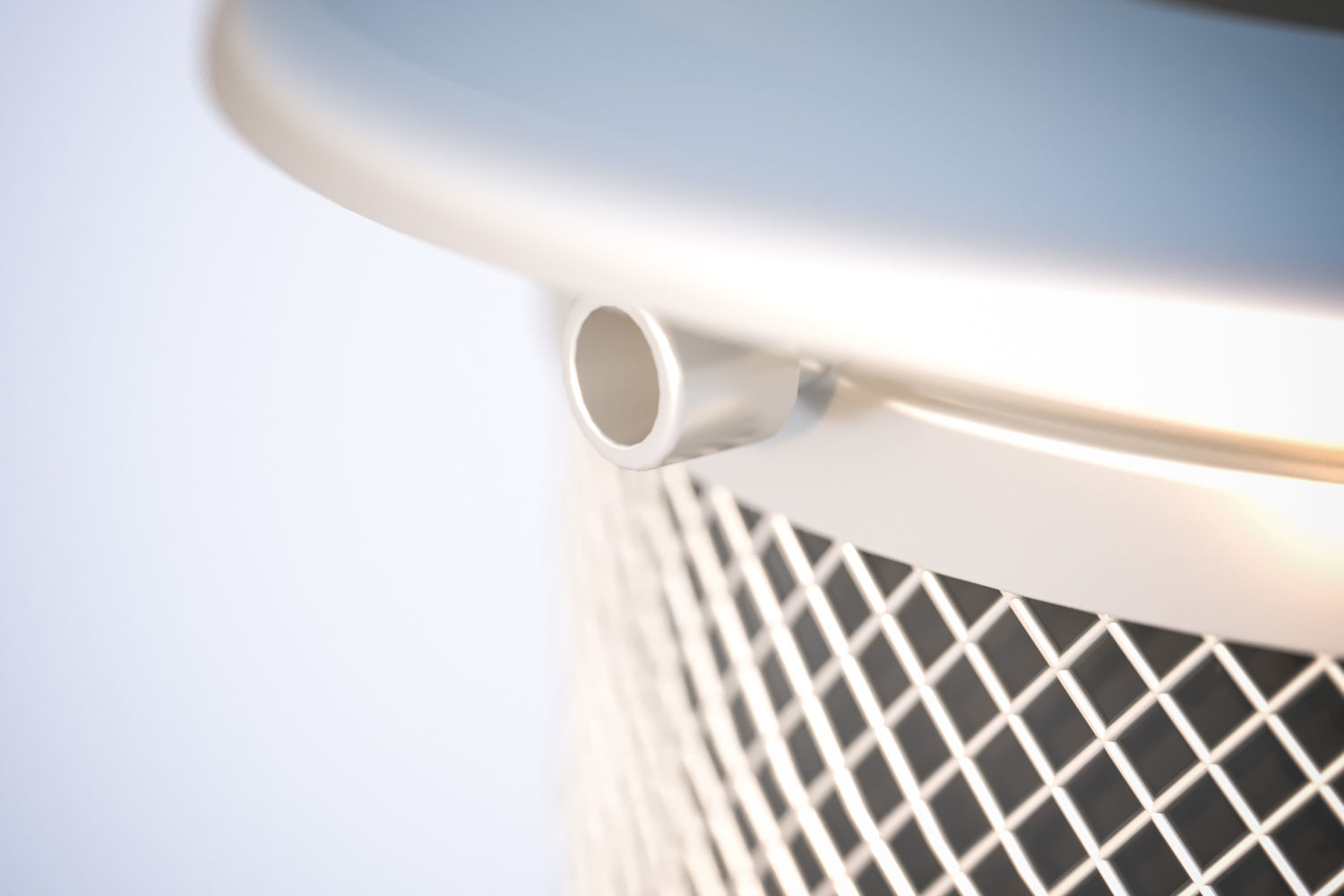 Trash bin made of metal mesh 3D model_4