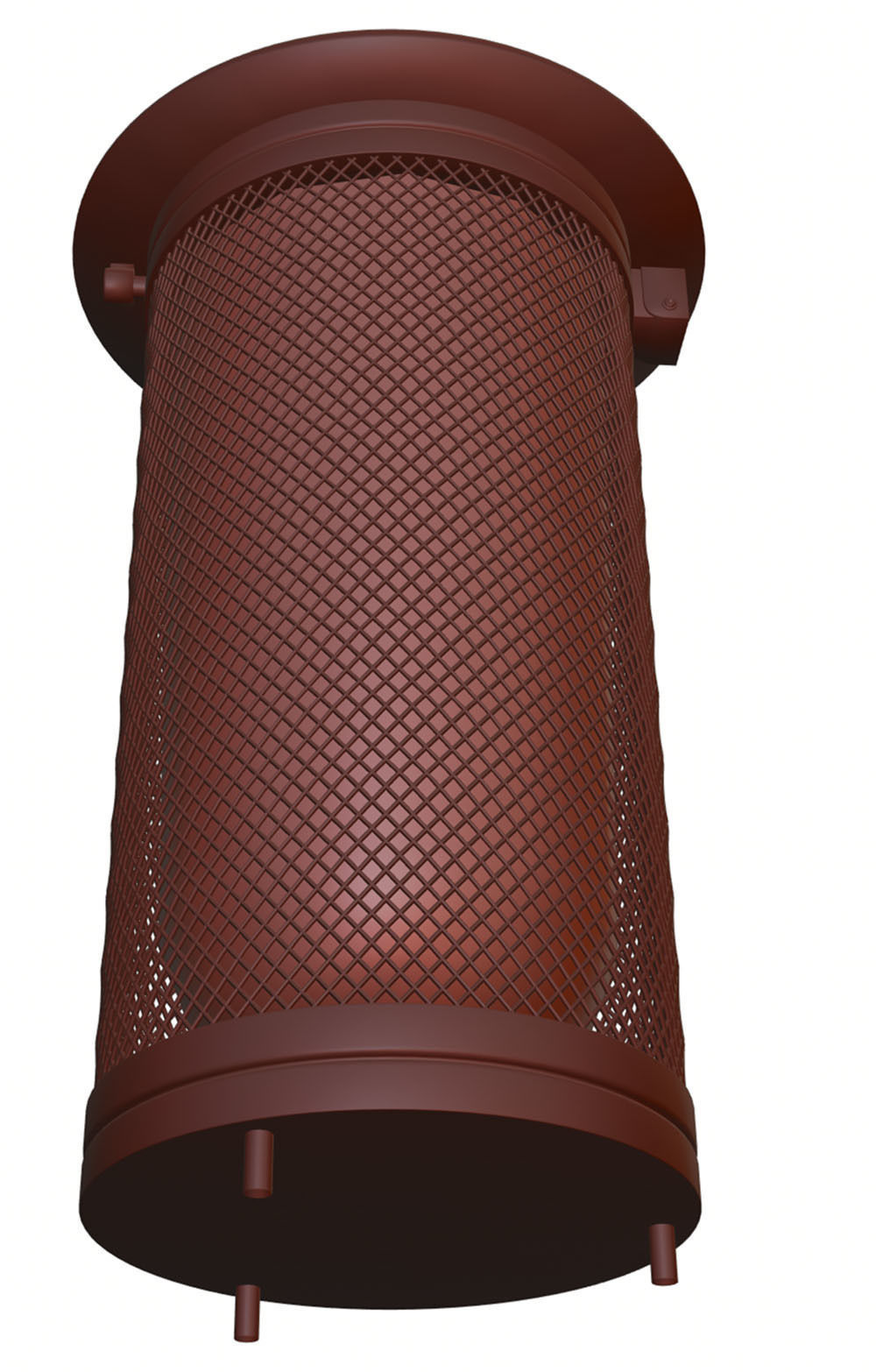 Trash bin made of metal mesh 3D model_11