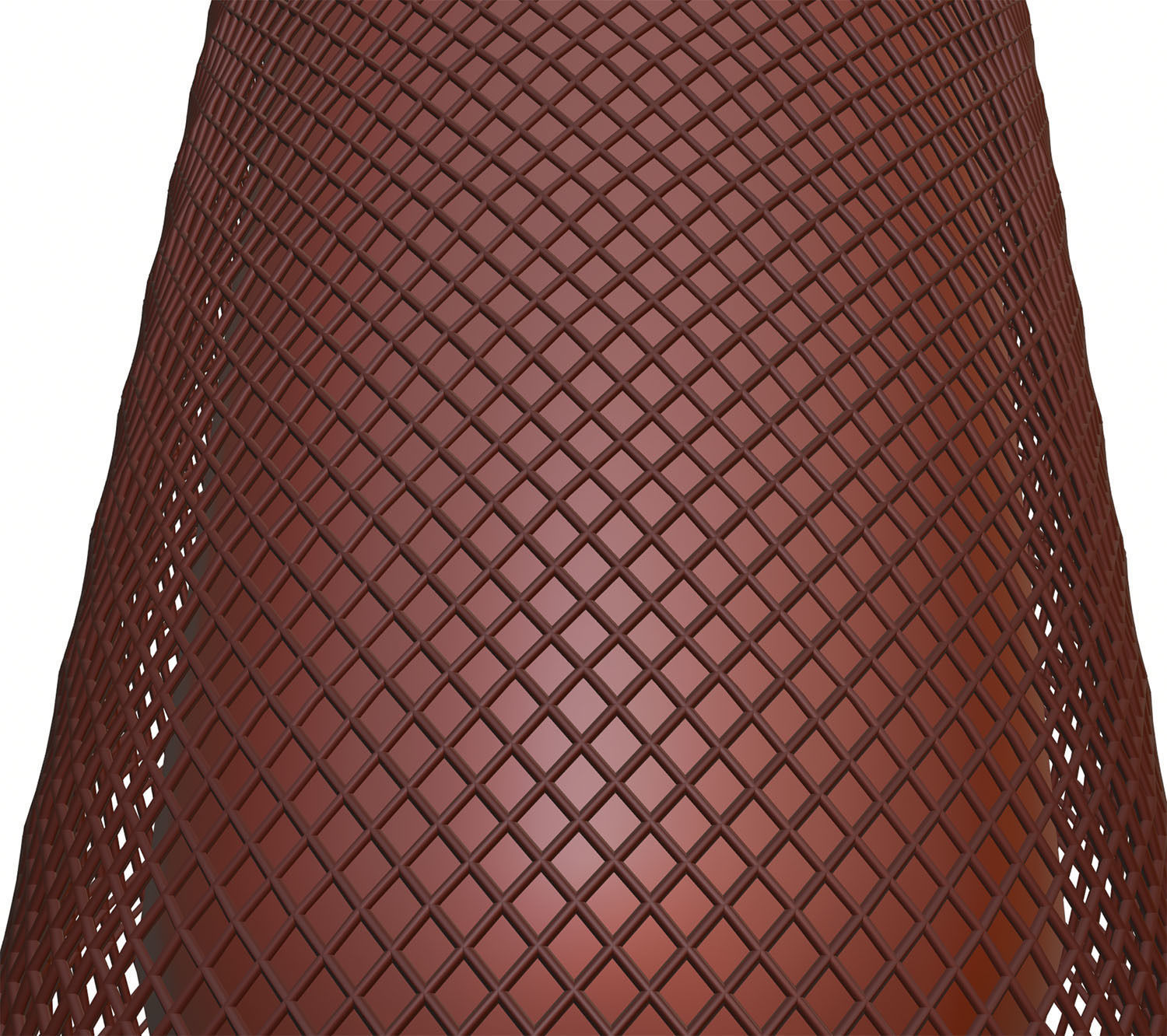 Trash bin made of metal mesh 3D model_12
