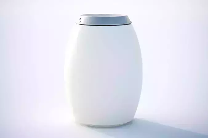 Barrel-shaped litter bin