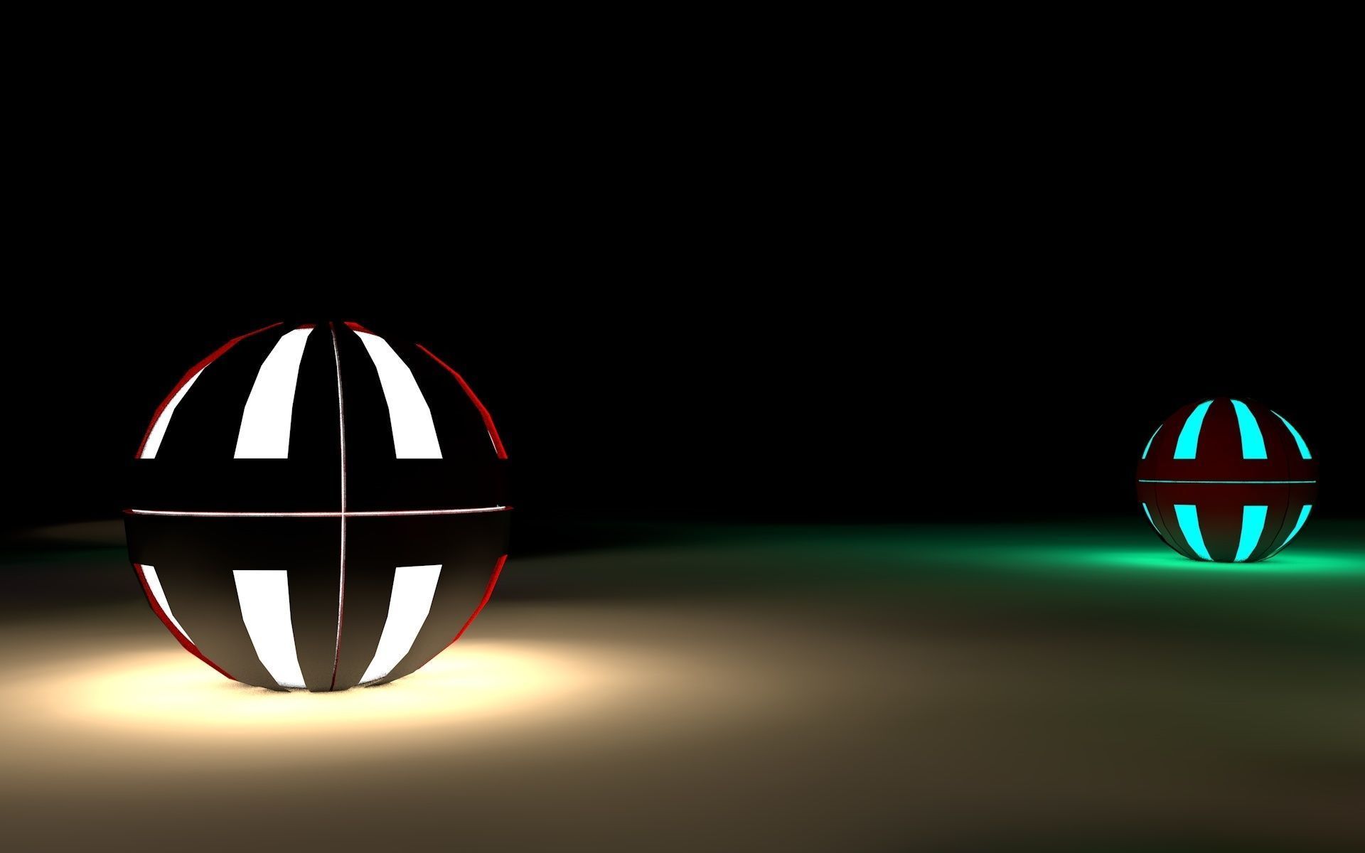 luminous ball 3D model_2