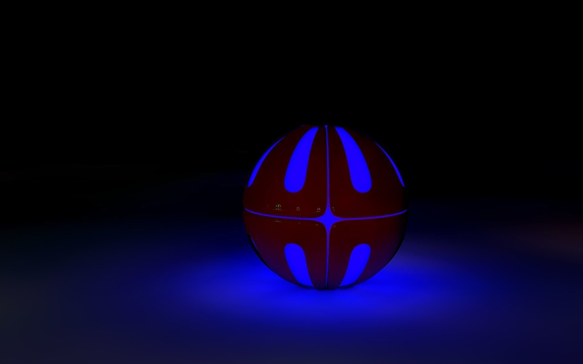 luminous ball 3D model_1