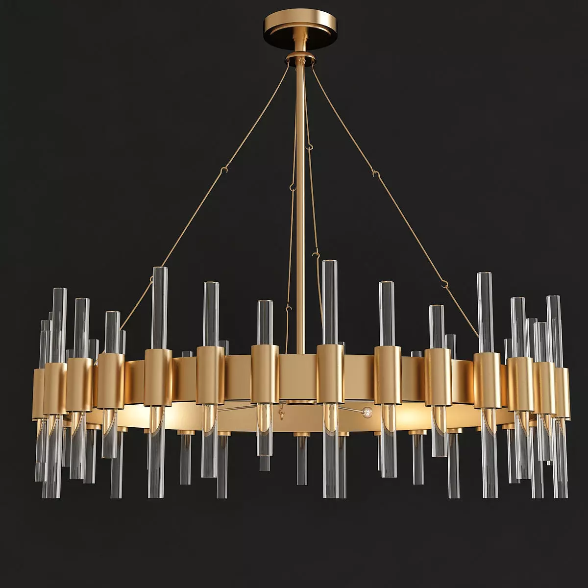 Haskell Large Chandelier Arteriors Home 3d model Low-poly 3D model