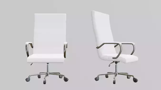 modern white office chair