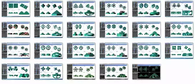 23 Diamond Women Earrings 3dm details bulk collection