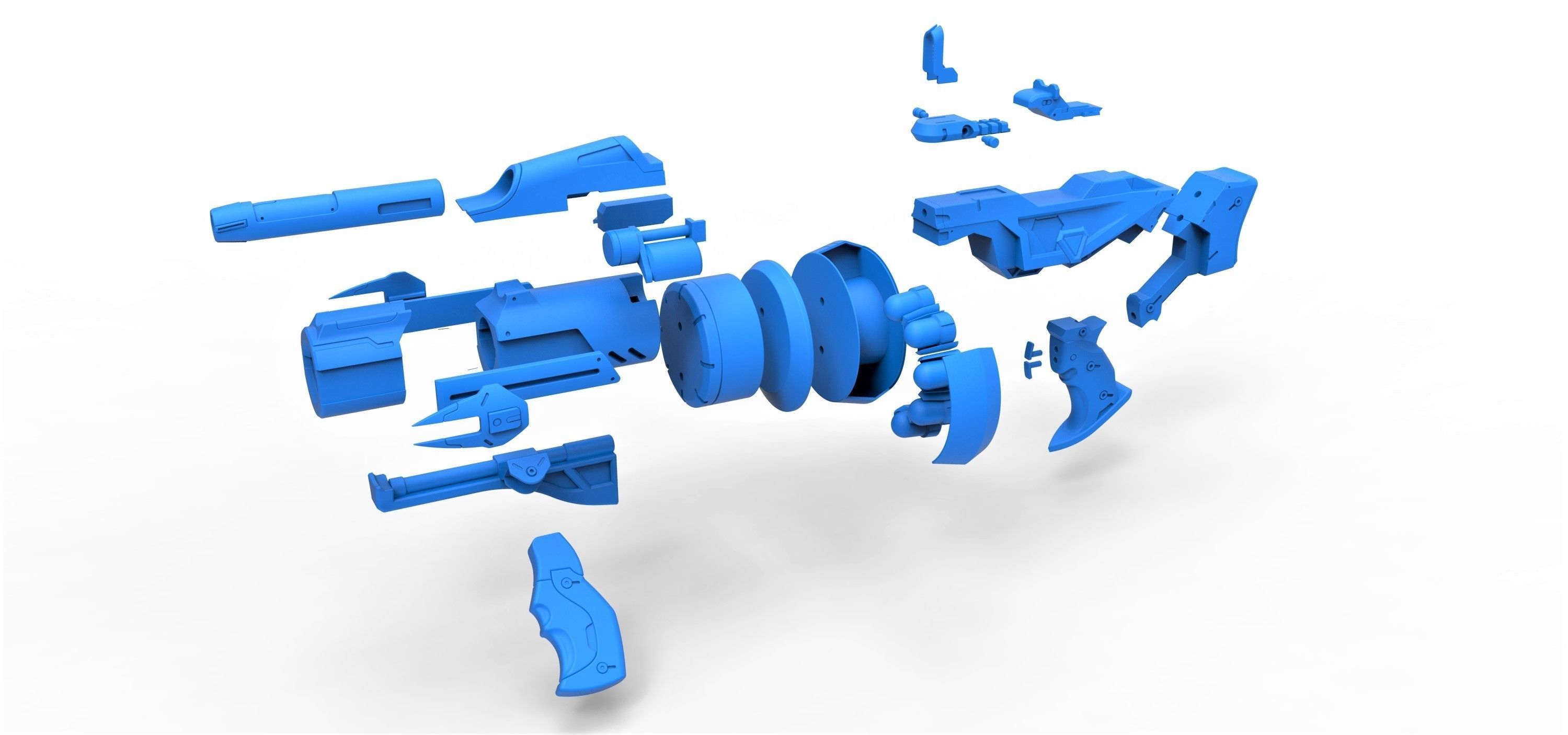 Gun of Baptiste Talon from the game Overwatch 3D print model_18