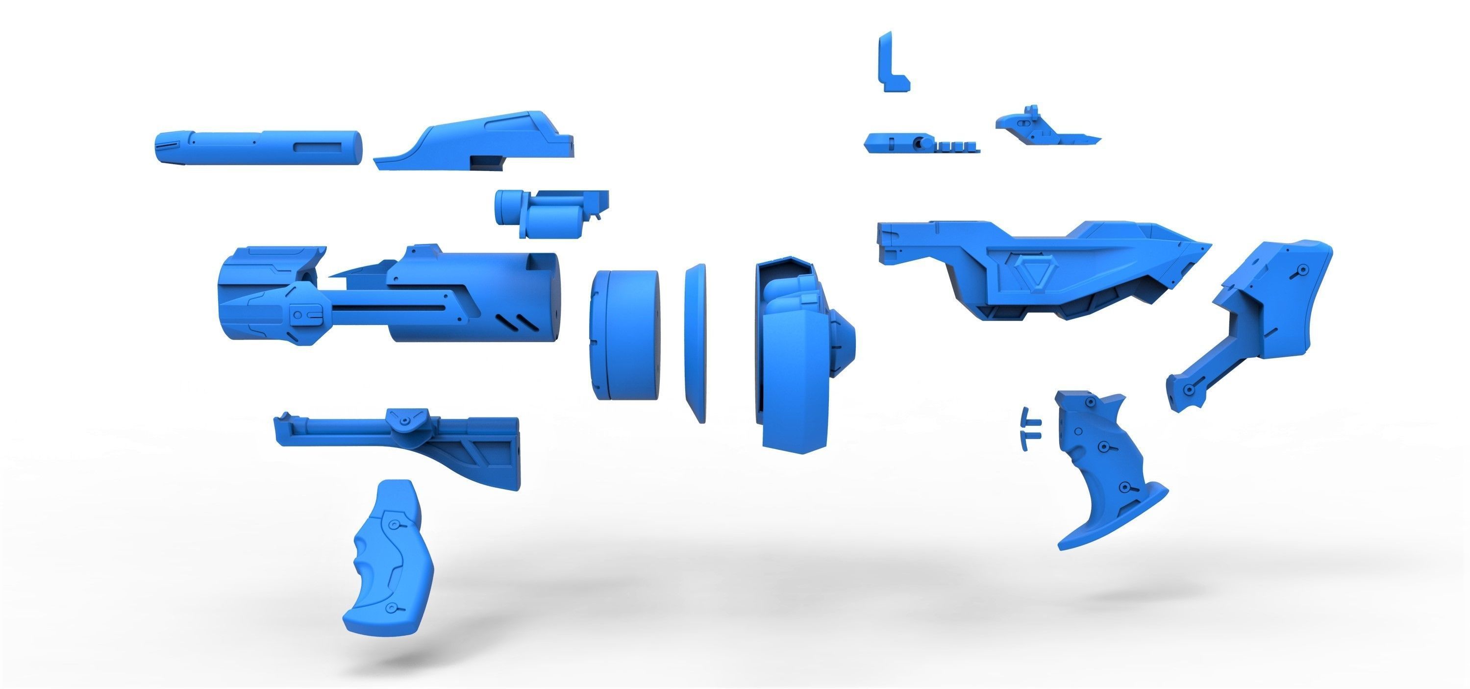 Gun of Baptiste Talon from the game Overwatch 3D print model_22