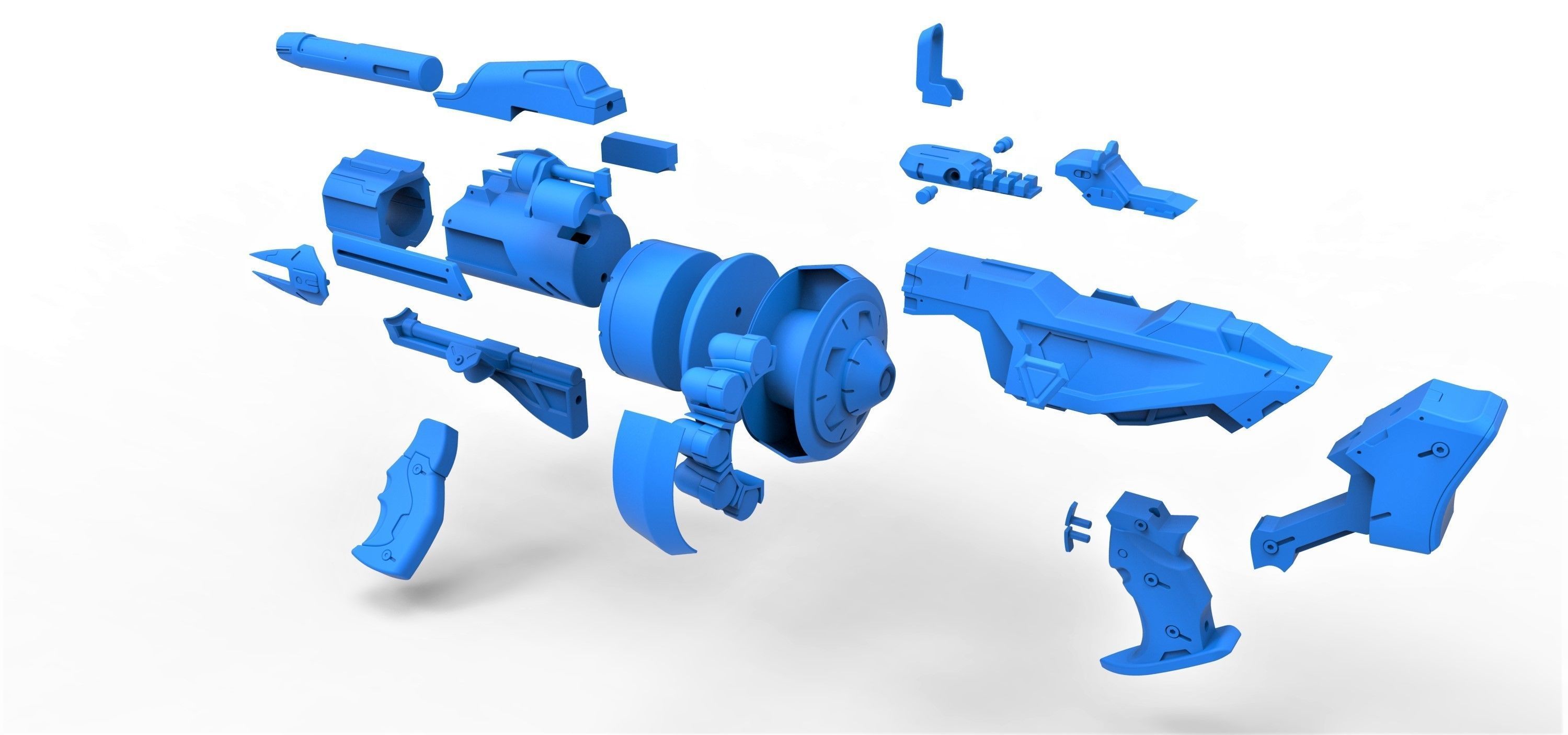 Gun of Baptiste Talon from the game Overwatch 3D print model_24