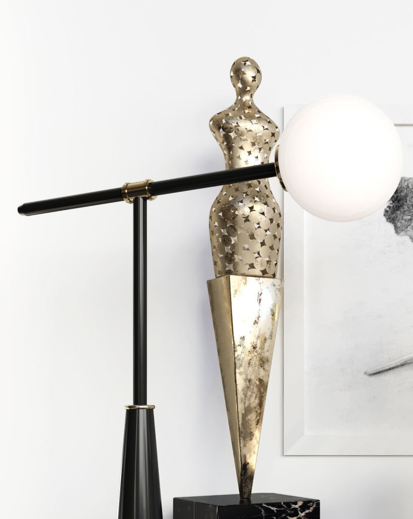 Decorative set of modern 3D model_3