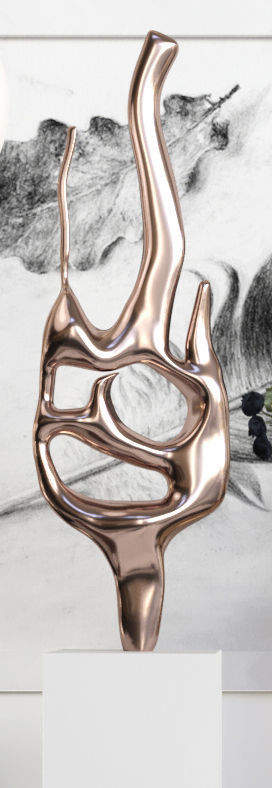 Decorative set of modern 3D model_2