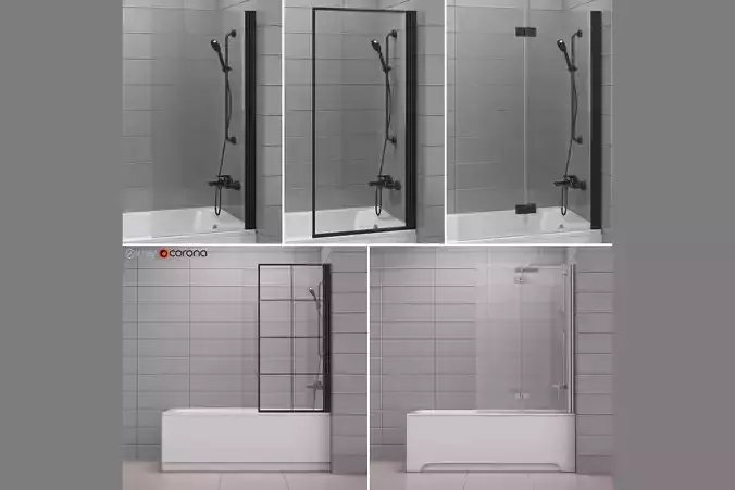 Shutters for baths and baths Radaway and Villeroy Boch set 62