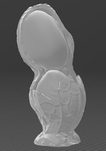 peanut with crack shell 3D print model
