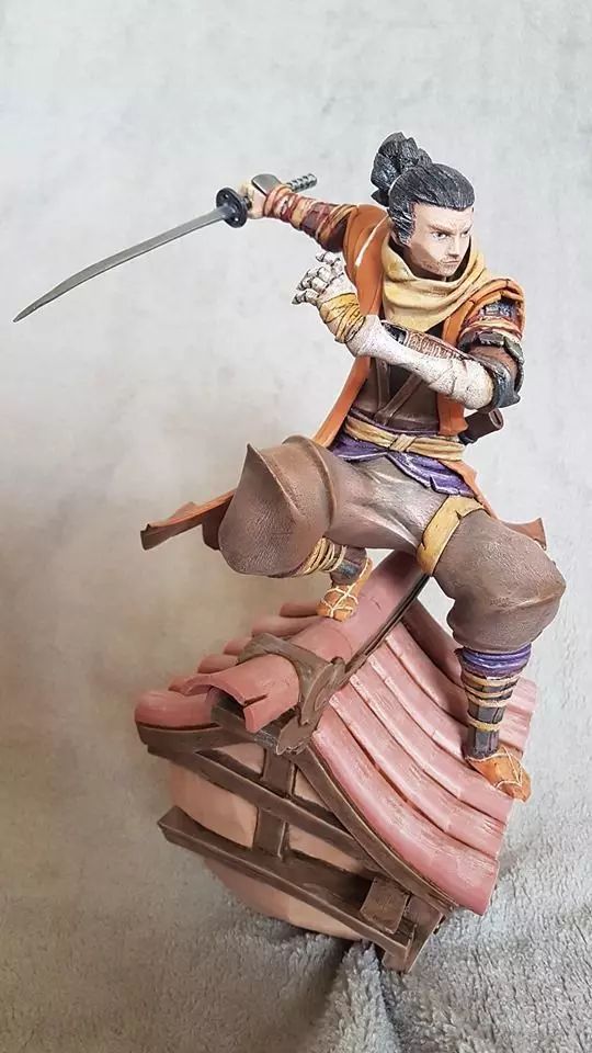 Sekiro Wolf Shinobi Statue 3D print model