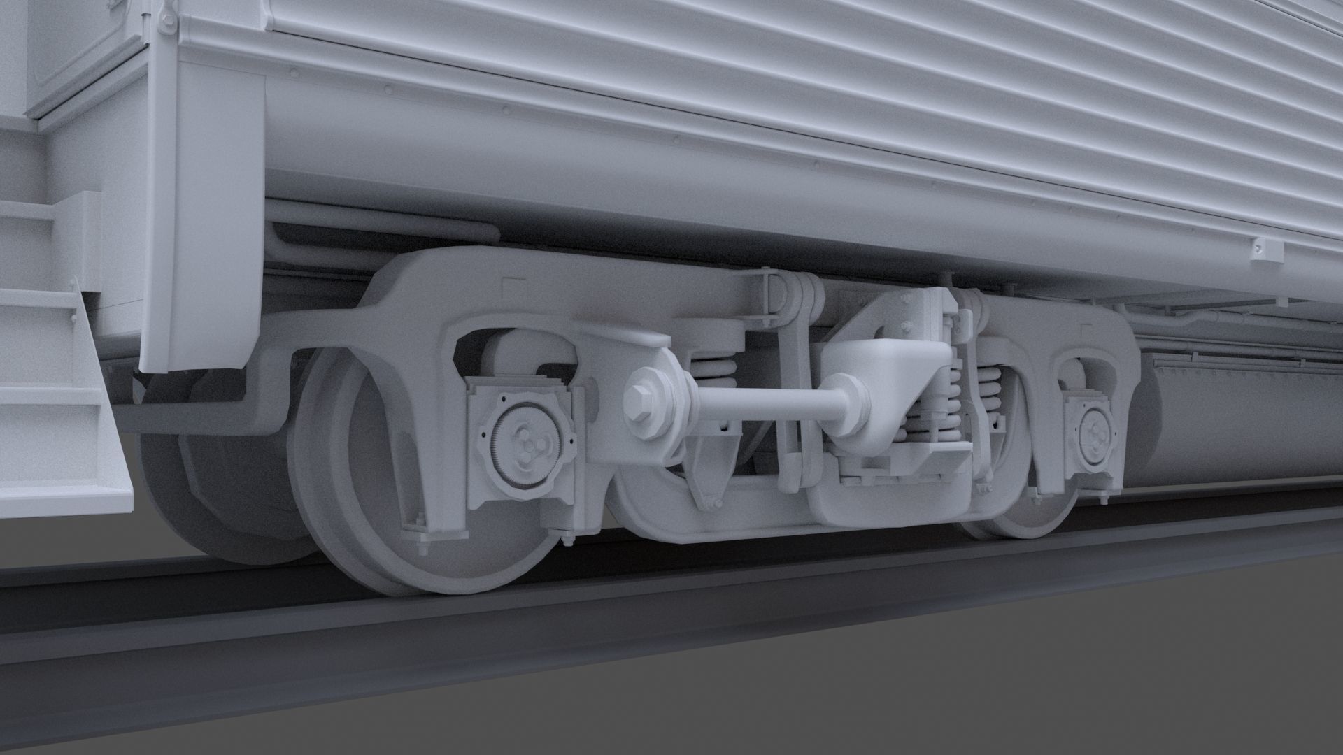 Amtrak Passenger Coach 3D model_10