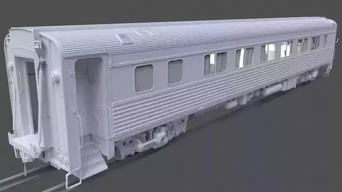 Amtrak Passenger Coach 3D model