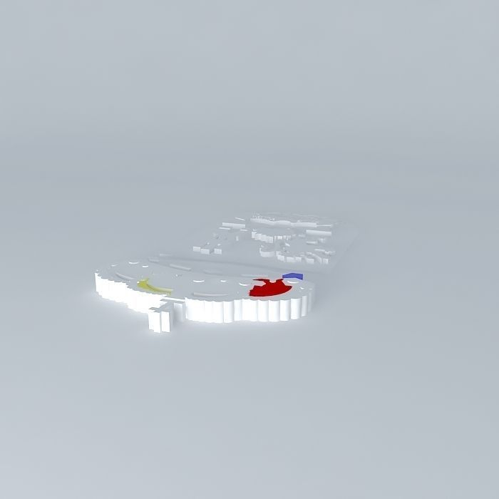 Shield Extremadura Free 3D model_1